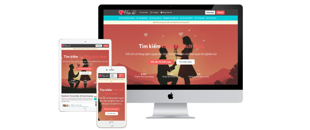 Thiết kế Web Hẹn Hò Chuyên Nghiệp và Đẹp Mắt - Nền Tảng Cho Bloghenho.com