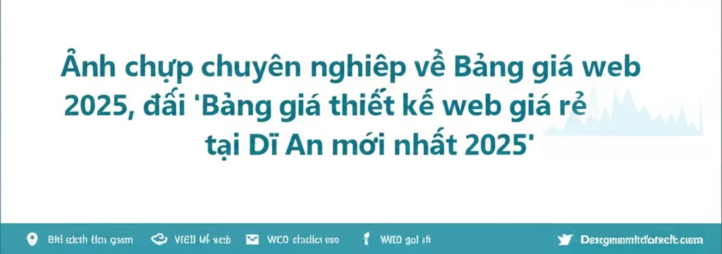 Bảng giá web 2025