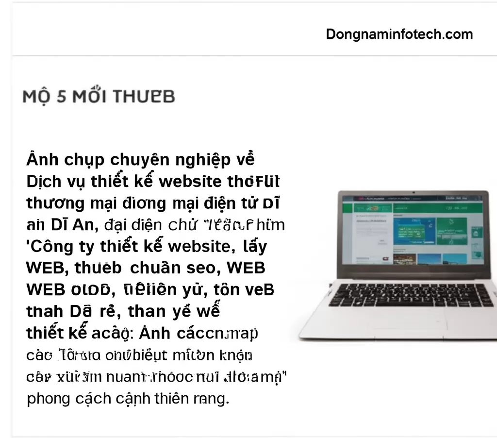 Dịch vụ thiết kế website thương mại điện tử Dĩ An