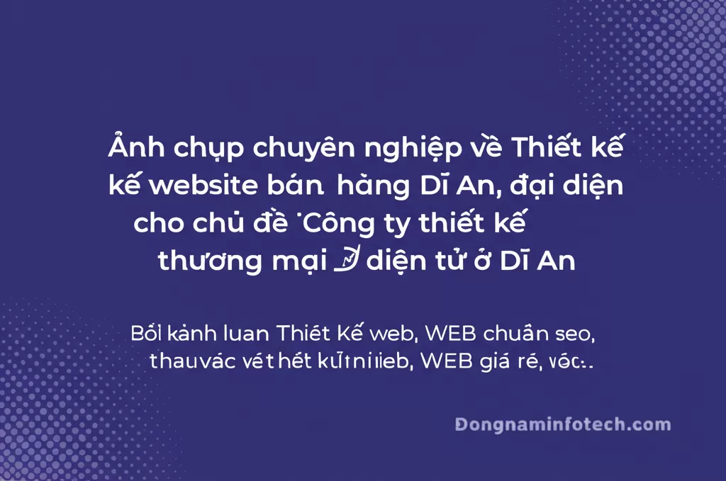 Thiết kế website bán hàng Dĩ An
